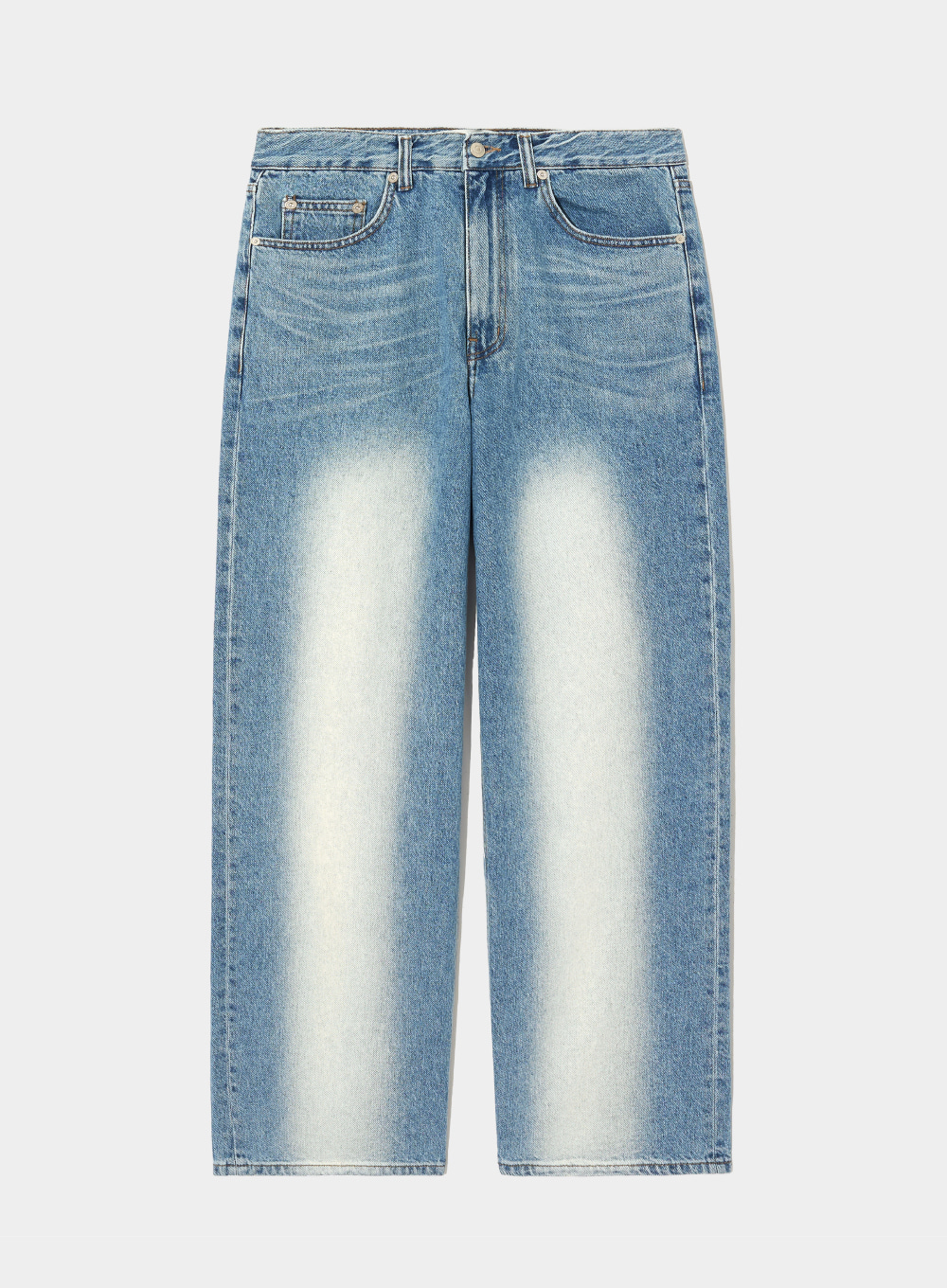 Brooklyn Newtro Wide Washed Pants - Light Blue