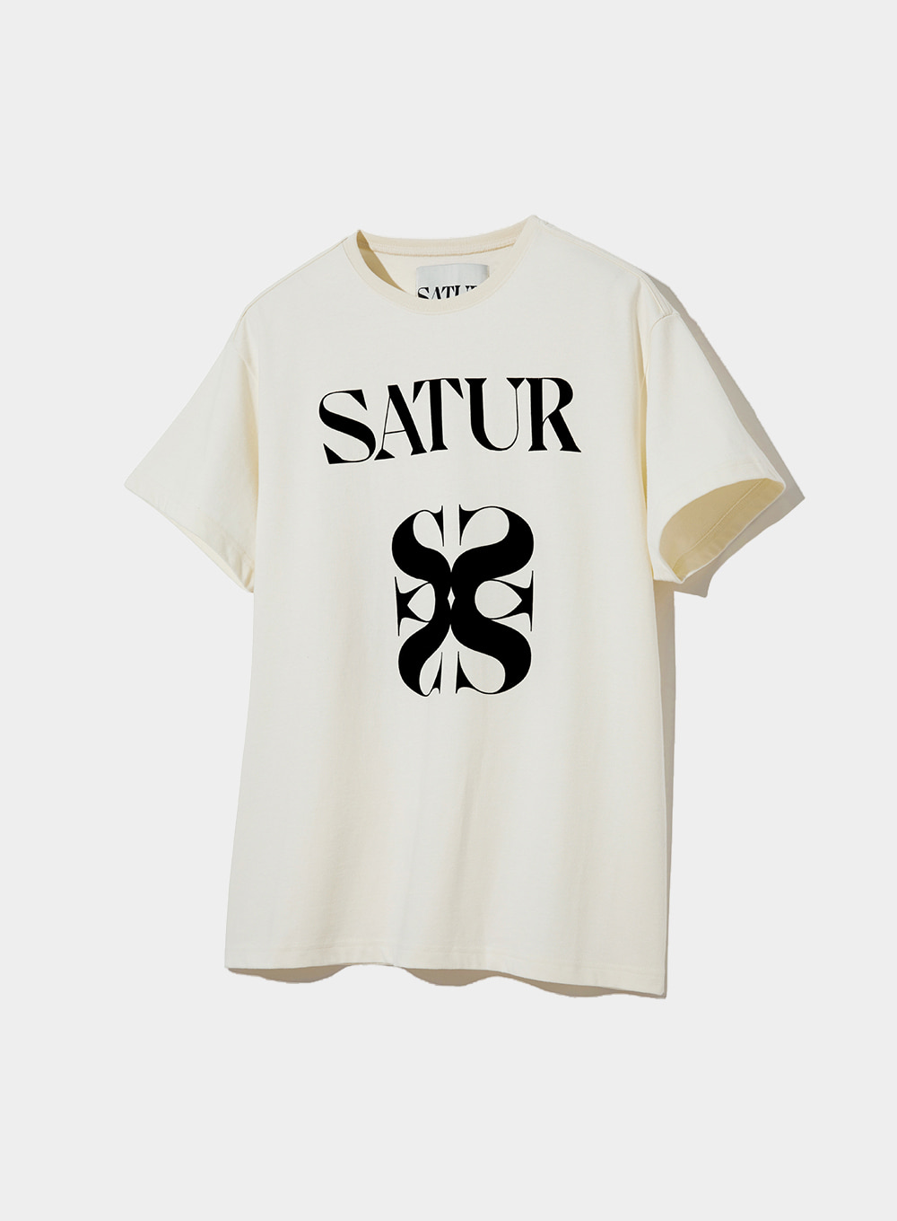 [WS~L사이즈] Satur All Day T-Shirts - Ivory